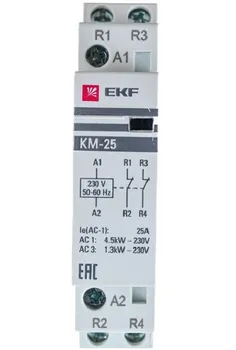 Контактор EKF km-1-25-02 КМ 25А 2NC (1 мод.)