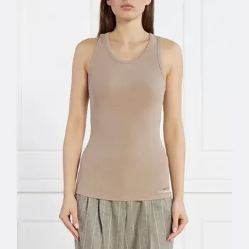 Облегающий топ Calvin Klein, бежевый