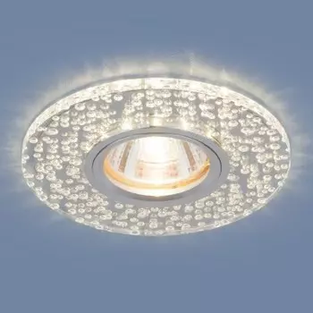 Точечный светильник с подсветкой Elektrostandard 2199 MR16 CL зеркальный/прозрачный