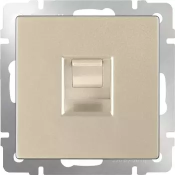 Телефонная розетка RJ-11 (шампань) WL11-RJ-11 Werkel