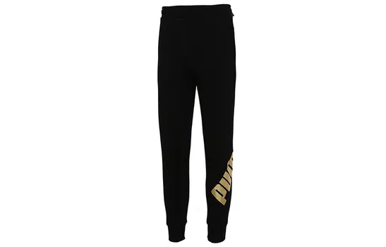 Мужские трикотажные спортивные штаны Puma, цвет Black