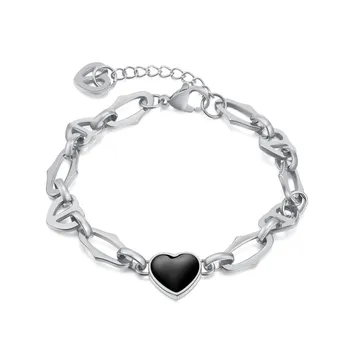 Браслет Love из нержавеющей стали OPK золотой