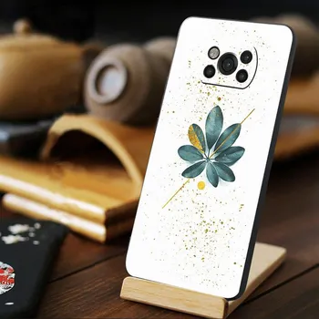 Роскошный художественный принт из золотой фольги для Xiaomi POCO 11T 10T F4 GT X3 NFC F3 X4 M4 Pro 5G 9T M3 MI 11 lite Back Celular Funda POCO X4 NFC