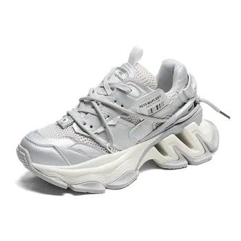 Новые женские туфли Daddy Shoes с толстой подошвой, удобные одинарные туфли, женская повседневная спортивная обувь, универсальные женские одинарные туфли на осень и зиму 35