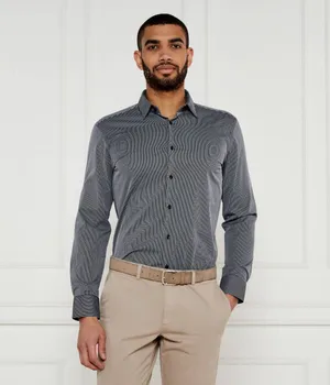 Рубашка p-hank-s-kent-c1-222 Slim fit Boss, черный