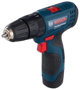 Дрель-шуруповерт Bosch GSB 120-LI, аккумуляторный, 30 нм, 1500 об/мин, 12V, 2 А·ч, Li-Ion, два акб, быстрозажимной патрон, кейс, 900 г (06019G8100)