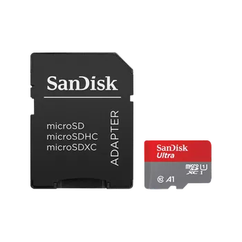 Карта памяти 256Gb microSDXC Sandisk Ultra Class 10 UHS-I U1 A1 + адаптер (SDSQUAC-256G-GN6MA)