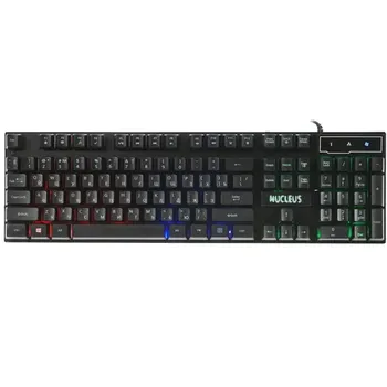 Клавиатура проводная SmartBuy RUSH Nucleus, мембранная, подсветка, USB, черный (SBK-320G-K)