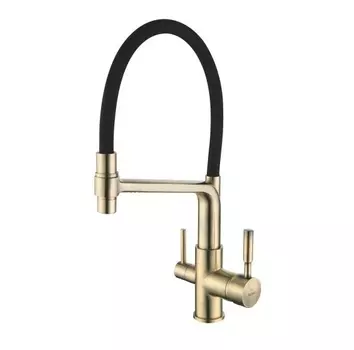 Смеситель для кухонной мойки Rose R658Q бронза