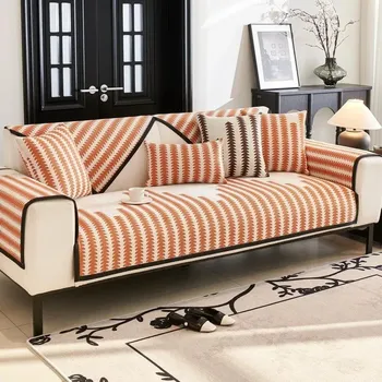 Чехол для дивана Nordic Luxury Chenille для гостиной, дома, нескользящий, наволочка для дивана, полотенце, нескользящий, L-образный, универсальный чехол для дивана A 70x70