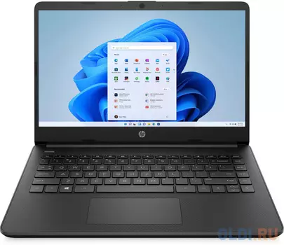Ноутбук/ HP14s-fq0059ur 14"(1366x768)/AMD 3020e(1.2Ghz)/4096Mb/256PCISSDGb/noDVD/Int:AMD Radeon Integrated Graphics /Cam/WiFi/41WHr/war 1y/Jet