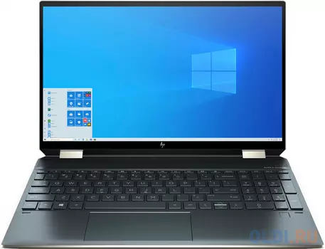 Ноутбук HP Spectre x360 15-eb0042ur <22N64EA> i7-10750H (2.6)/16G/1T SSD/15.6''UHD AG IPS Touch/NV GTX1650Ti 4G/Cam HD+IR/Backlight/Thunderbolt/FPR/Win10 (Poseidon Blue)