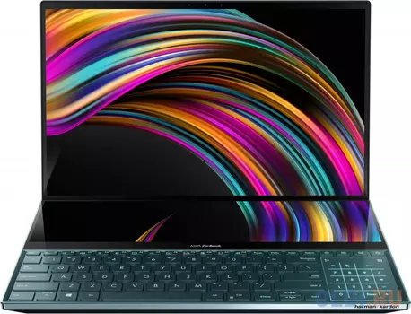 Ноутбук ASUS ZenBook Pro Duo UX581LV-H2025R 15.6" 3840x2160 Intel Core i9-10980HK 1024 Gb 32Gb WiFi (802.11 b/g/n/ac/ax) nVidia GeForce RTX 2060 6144 Мб синий Windows 10 Professional 90NB0RQ1-M02150