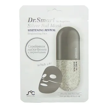 DR SMART Маска для ровного цвета лица и молодости кожи Silver Foil Mask