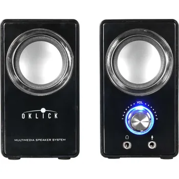 Колонки Oklick OK-116 2.0 черный 6Вт