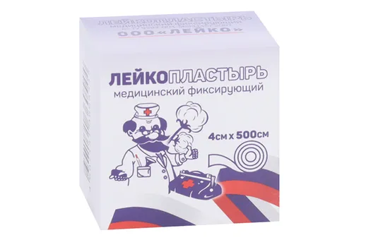 Лейкопластырь Лейко мед фиксир на ткан основе в инд короб 4х500 см