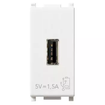 14292 Блок питания USB 5V 1,5A 1M белый 5V Plana белый Vimar