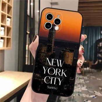 Чехол для телефона «Улица Нью-Йорка» для iPhone 15 14 Pro Max 13 12 11 Pro Max XSMax XR 12 13 mini 14 Plus Shell iphone 14ProMax