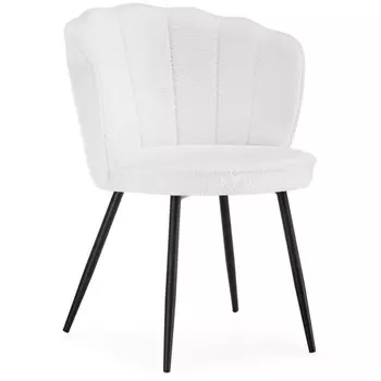Стул Woodville на металлокаркасе Coral white / black 15587