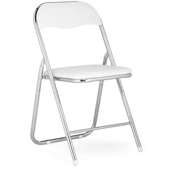 Стул Woodville на металлокаркасе Fold 1 складной white / chrome 15480