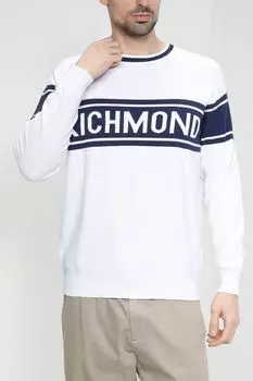 Хлопковый джемпер с логотипом John Richmond