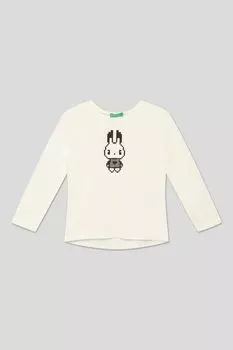 Хлопковый лонгслив Benetton