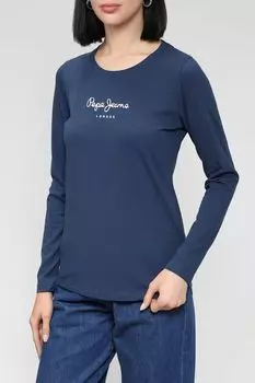 Хлопковый лонгслив с логотипом PEPE JEANS