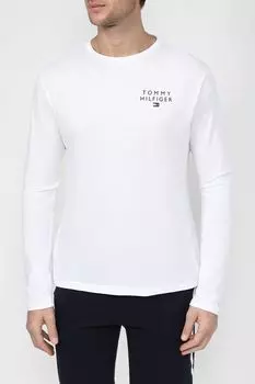 Хлопковый лонгслив с логотипом Tommy Hilfiger