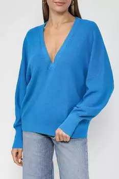 Хлопковый пуловер с V-вырезом Esprit Casual
