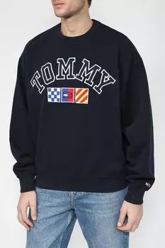 Хлопковый свитшот с логотипом Tommy Jeans