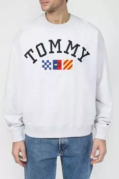 Хлопковый свитшот с логотипом Tommy Jeans