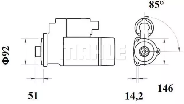 Стартер MAHLE MS 754