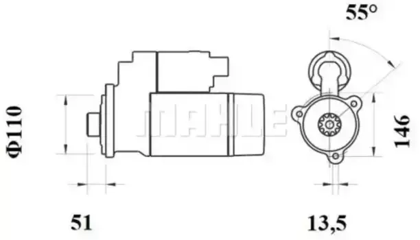 Стартер MAHLE MS 759
