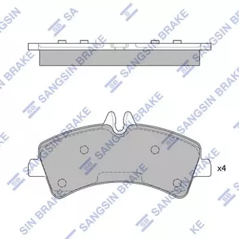 Тормозные колодки дисковые задняя ось HI-Q SP1426