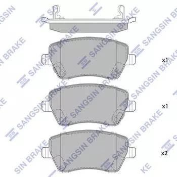 Тормозные колодки дисковые передняя ось HI-Q SP1564