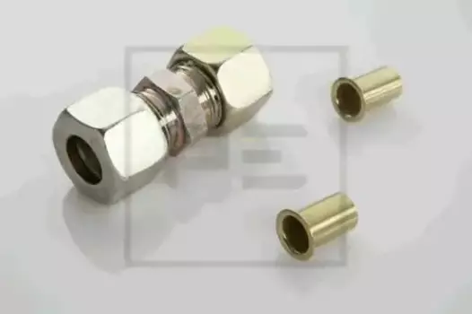 соединитель резьб.прямой D12x1.5-D12x1.5 !(м) под ключ с 2 втулками опорн. \