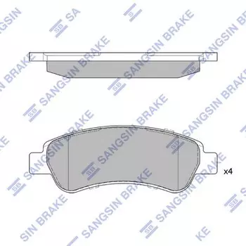 Тормозные колодки дисковые задняя ось HI-Q SP1727