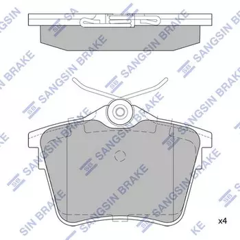 Тормозные колодки дисковые задняя ось HI-Q SP1897