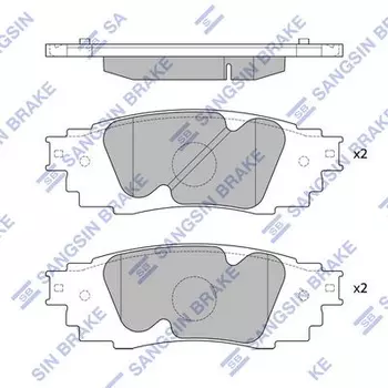 SP4091 колодки дисковые задние! \ Lexus RX 450 15>