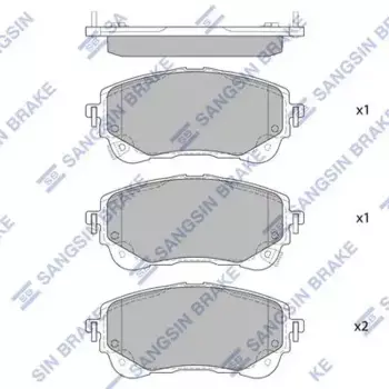 SP4368 колодки дисковые передние!\ Toyota Corolla 19>