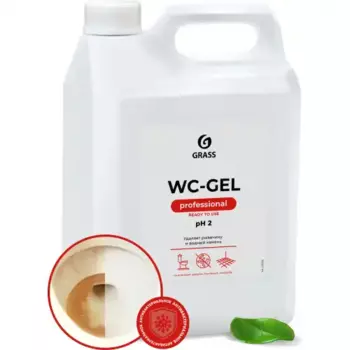 средство для чистки сантехники! 'WC-gel' (канистра 5.3кг)\ 125203 GRASS