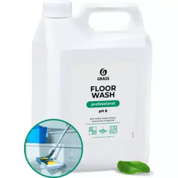 средство для мытья пола! нейтральное ''Floor wash'' (канистра 5.1 кг)\ 125195 GRASS