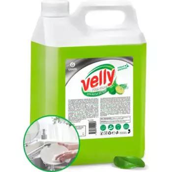 средство для мытья посуды! 'Velly premium' лайм и мята 5кг\ 125425 GRASS
