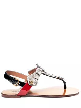 Сандалии кожаные DOLCE & GABBANA