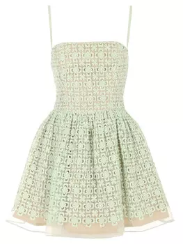 Сарафан шелковый с вышивкой RED VALENTINO