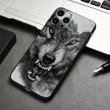 Чехол для телефона, силиконовый доспех, зверь, лев, волк для Apple iPhone X 14 11 13 Pro Max XR 7 8 Plus XS 12 5S Mini 6S SE2022 5 SE 6 iPhone 14