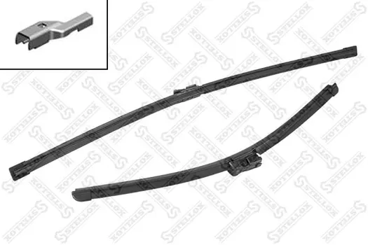 Щетка стеклоочистителя бескаркасная 201 607-SX STELLOX 600/24'' мм/" 450/18'' мм/" 2 шт