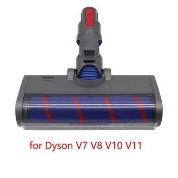 Моторизованная щетка для пола, инструмент для пылесоса Dyson V6 V8 V7 V10 V11, мягкая подметальная машина с роликовой головкой, щетка для пола для Dyson V6
