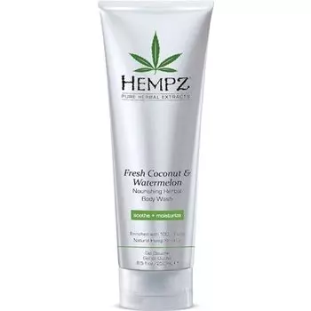 HEMPZ Гель для душа Кокос и Арбуз / Fresh Coconut Watermelon Nourishing Herbal Body Wash (250ml)