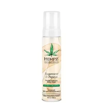 HEMPZ Гель-мусс для душа Сахарный тростник и Папайя / Sugarcane Papaya Herbal Foaming Body Wash